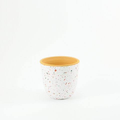 Splashed planter White