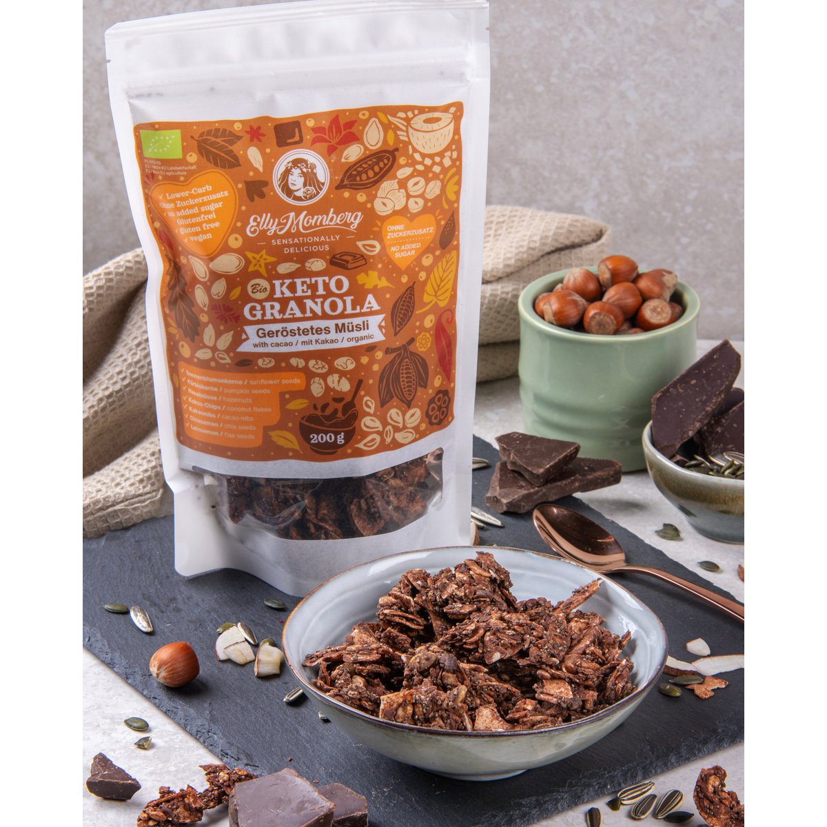 Organic Granola Keto with Cocoa - MÜSLI