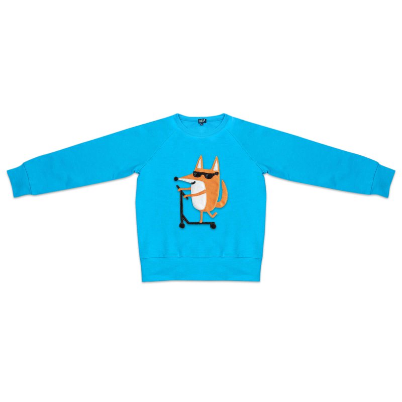 Kids Scooterign Fox Sweatshirt