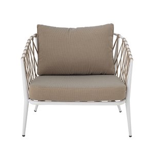 Cia Lounge Chair, Weiß, Metall