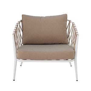 Cia Lounge Chair, Weiß, Metall