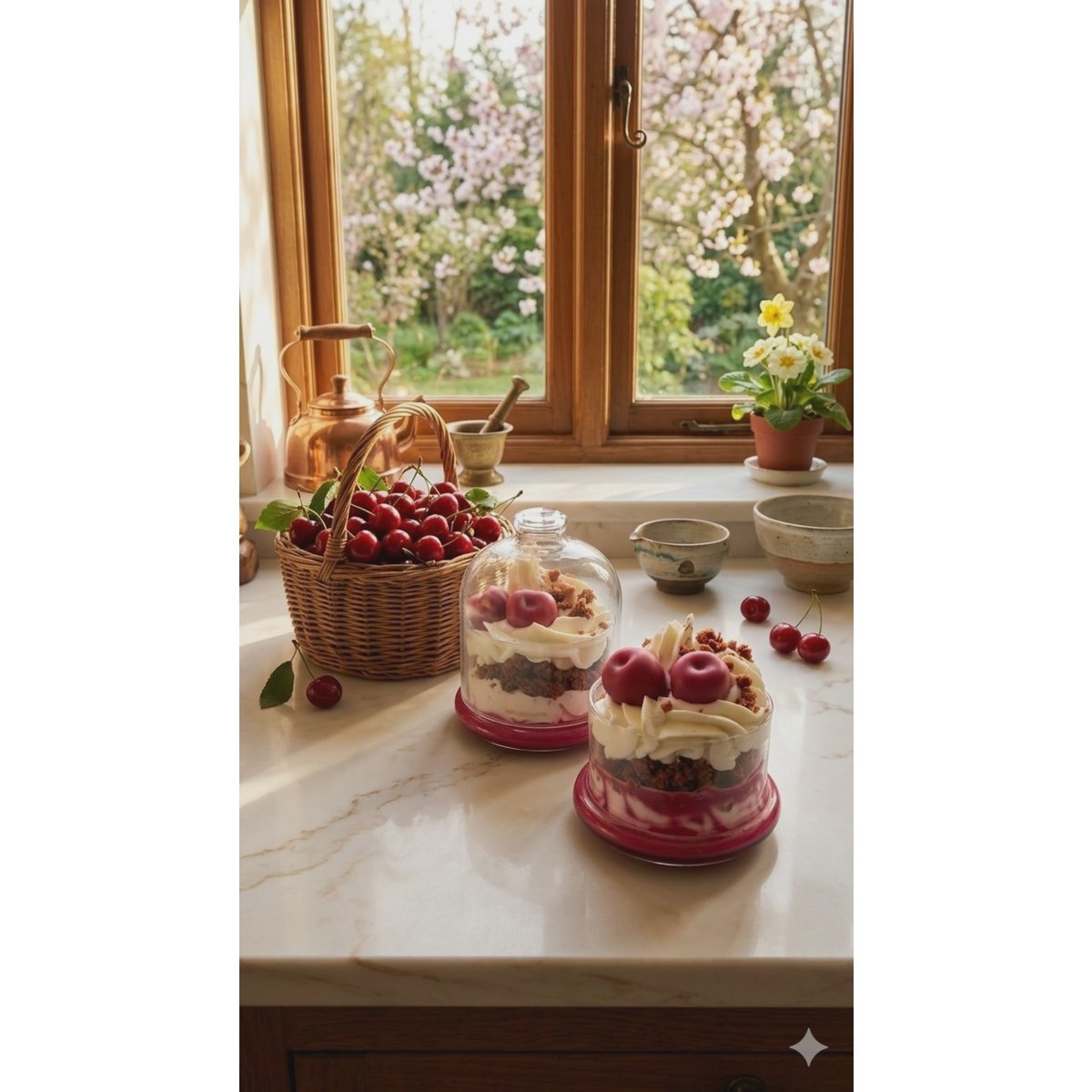 LAVURI Black Forest Cherry – Handmade Dessert Candle