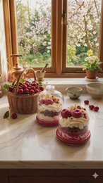 LAVURI Black Forest Cherry – Handmade Dessert Candle