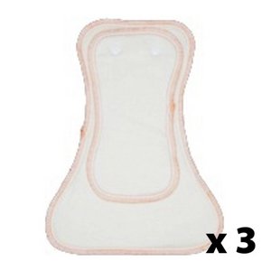 3 Double hemp and cotton pads