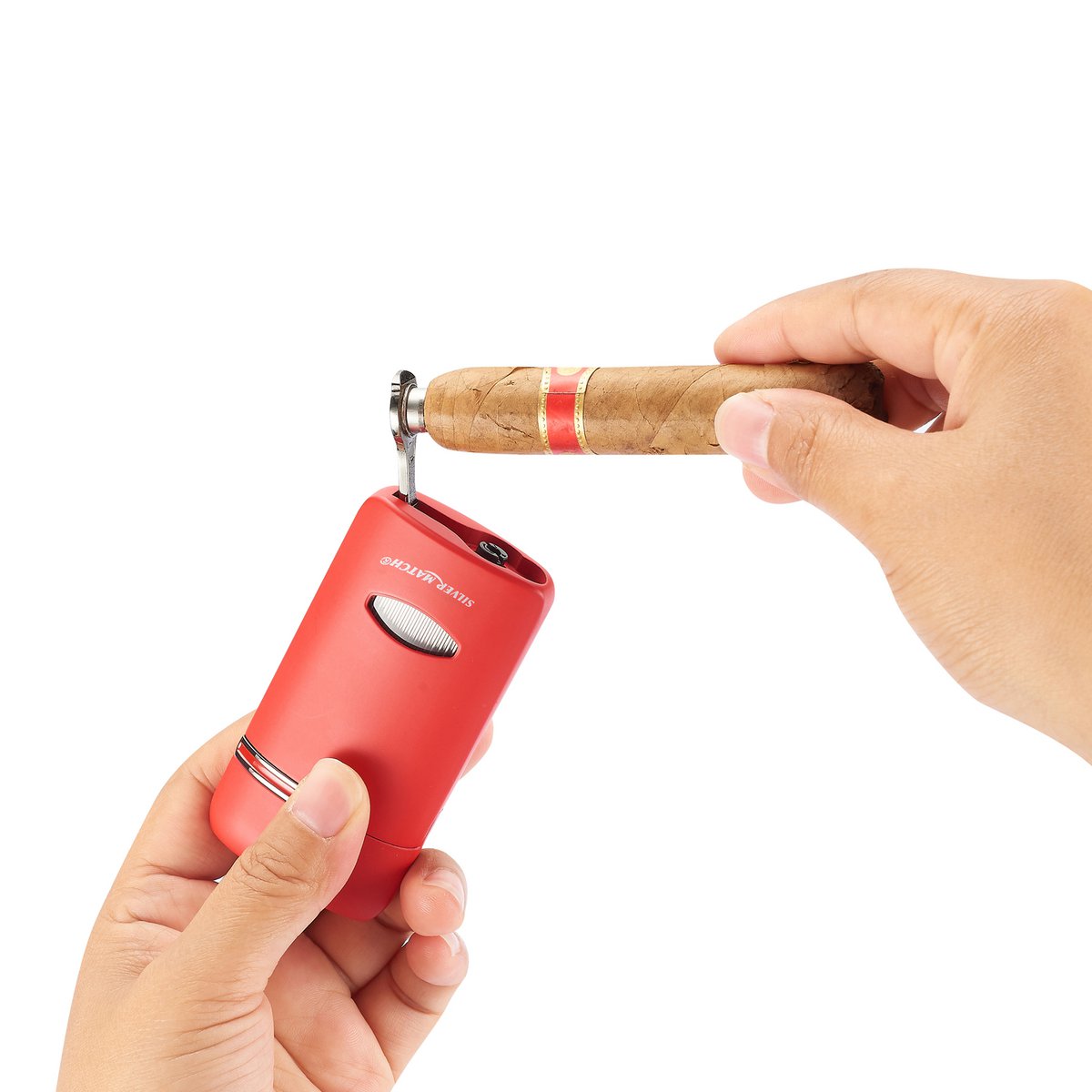 Briquet jet flame F1 Team Silver Match
