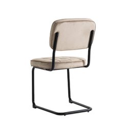 Speisesaalstühle 2 Flexa - Beige - Metalpoot - Velvet