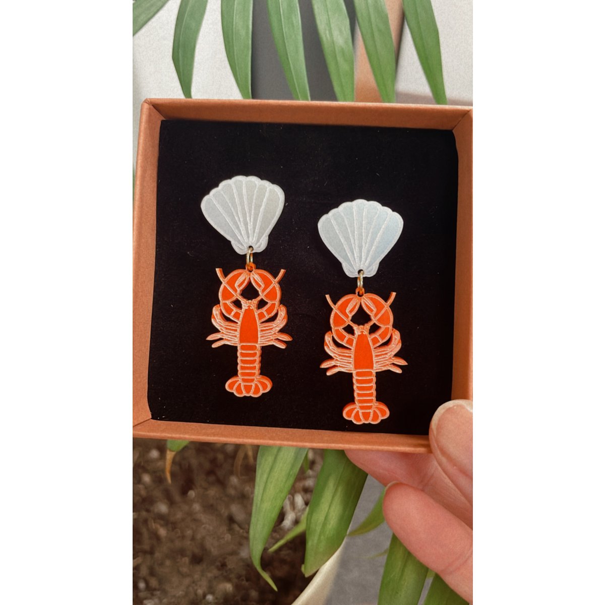LOBSTER EARRINGS