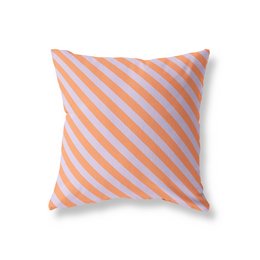 Buitenkussen – Diagonaal oranje & paars