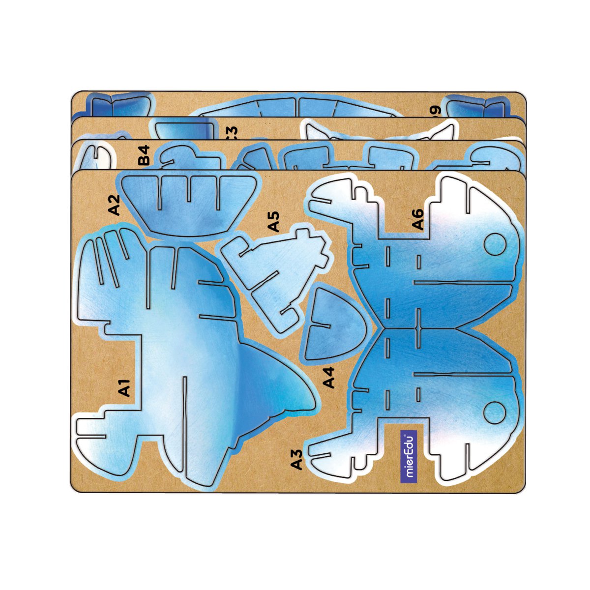 Mieredu - 3D Puzzel Build And Sound - Dolfijn