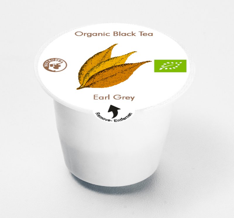 scatole da 50 capsule di tè nero Earl Grey biologico compatibili con macchine Nespresso®