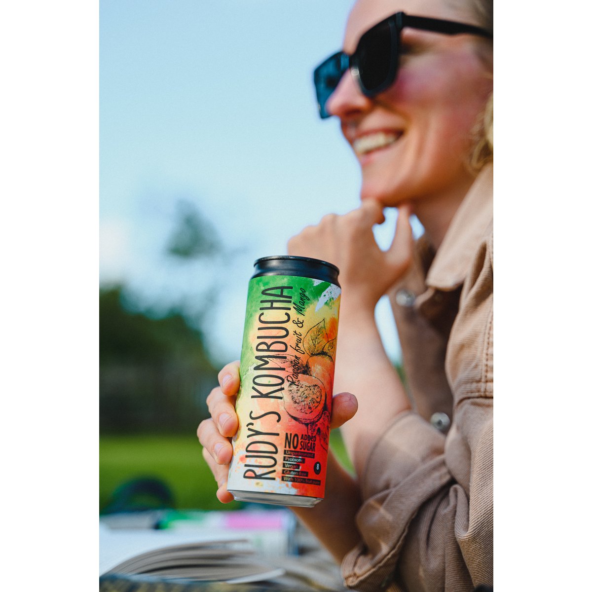 Rudys Alive Passion Fruit & Mango Kombucha (24x330ml)