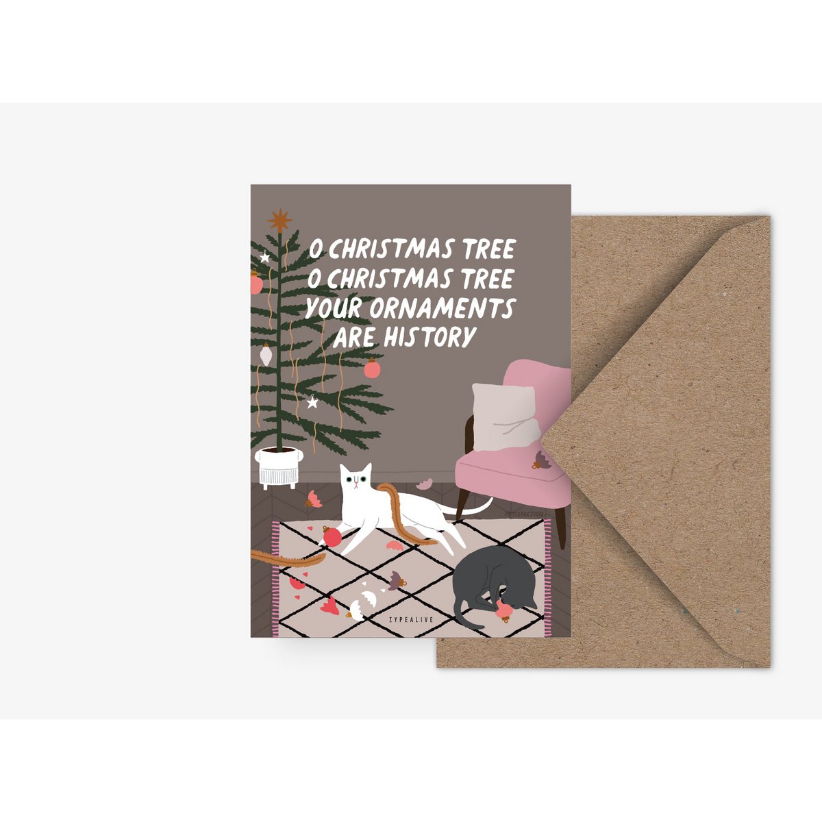 Postkarte / Petisfaction "Cats" Ornaments