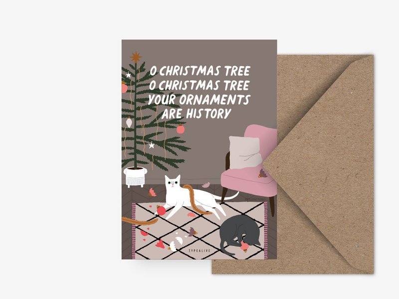 Postkarte / Petisfaction "Cats" Ornaments