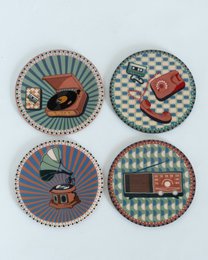 Coasters | Metal Vintage Designs | Set of 4
