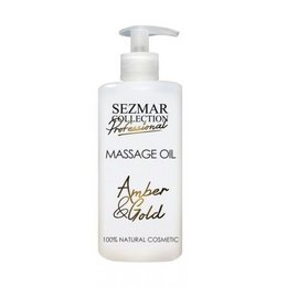 Huile de massage professionnelle or et ambre, 500 ml