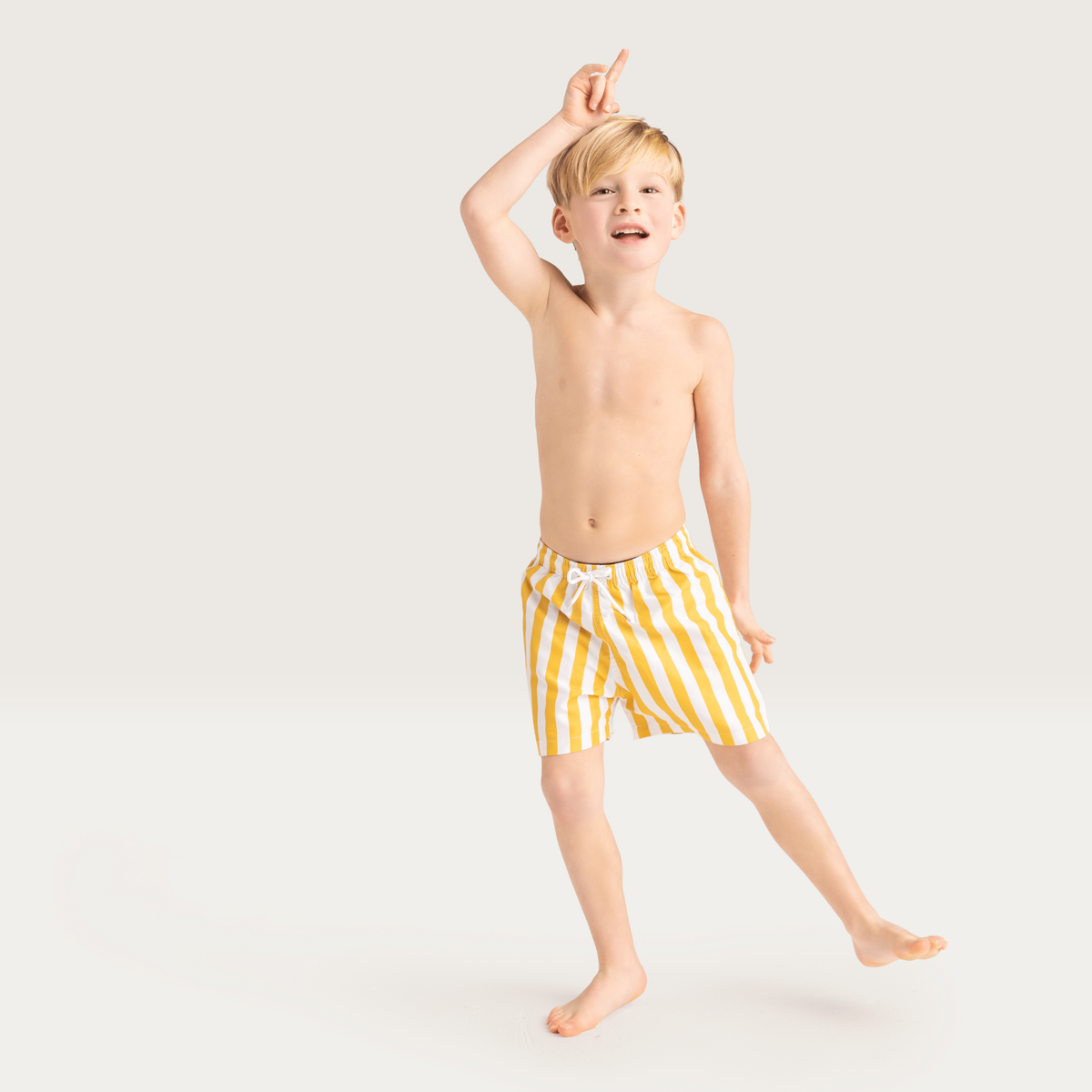 Badeshorts – Gelb/Weiß – Flow