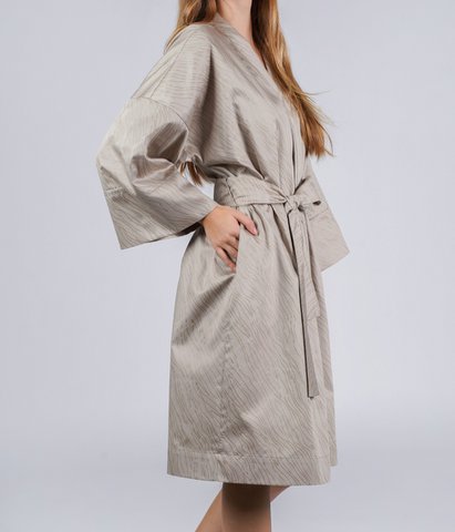 Bathrobe Kimono Sand Almond