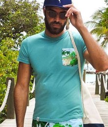 Green T-Shirt with print on chest