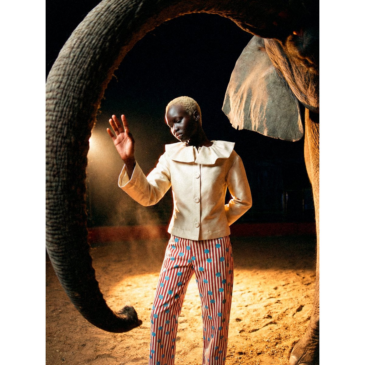 Clown Cream Sparkle Jacket