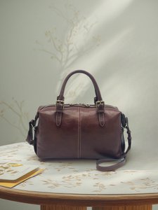 Genuine Leather Boston Satchel Bag for Women, Made in Italy, art. 112773