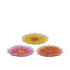 Blumen-Frühstücksteller aus Glas Ø23xH2,5cm
