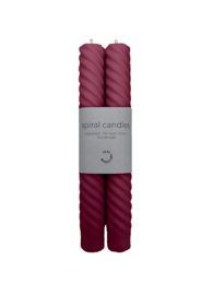 Spiral Taper Candle (Deep Orchid) | middagslys