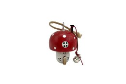 Fungo in legno rosso 3,9x5,8 cm Rosa Isabelle