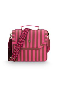 Frances Cross Body Bag Medium Stripe Pink 25x9x21.5cm