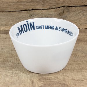 Porseleinen schaal Moin