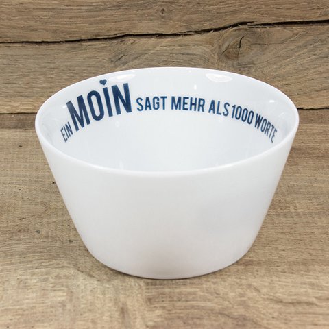 Porseleinen schaal Moin
