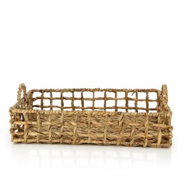 Wicker tray KIM GROSS, water hyacinth