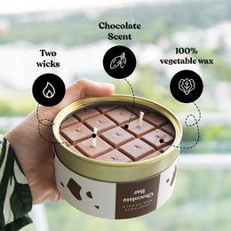 Bougie de barre de chocolat