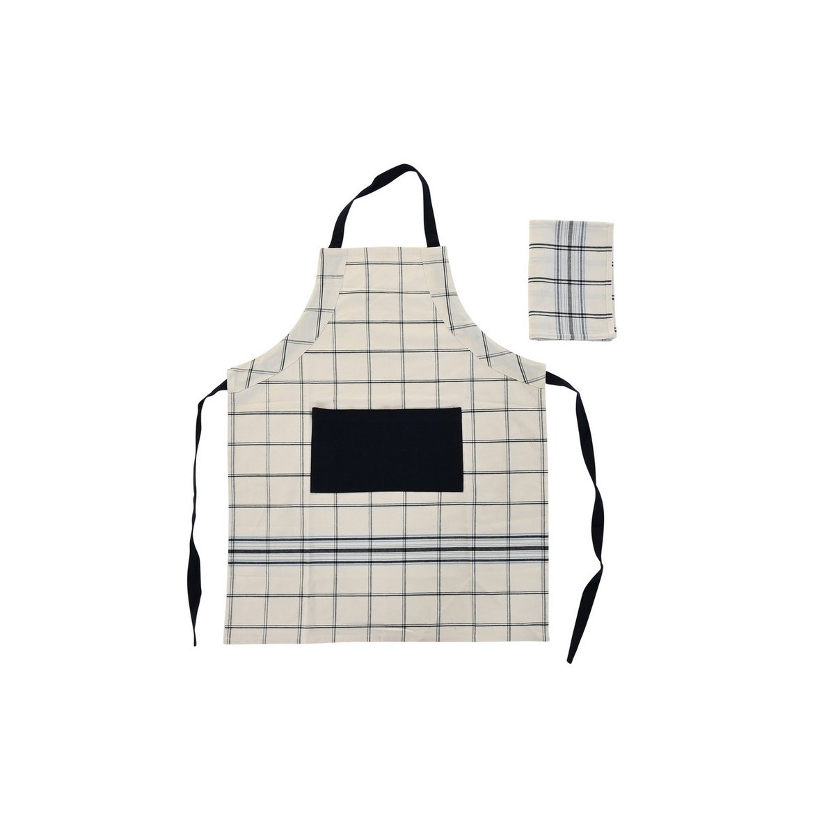 APRON SET 2 COTTON 70X1X85 200GSM, CHECKS PC201918