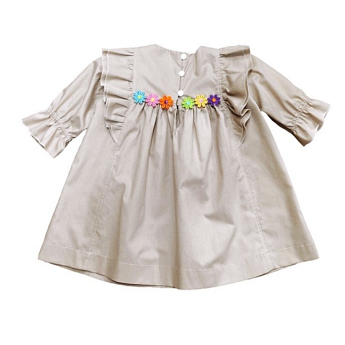 Robe à fleurs bio