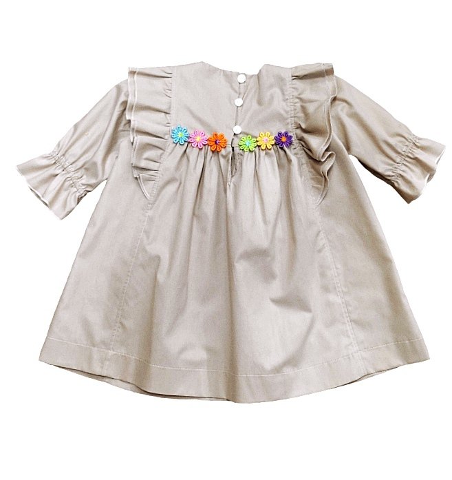 Robe à fleurs bio