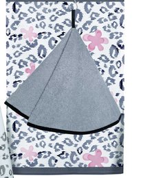 SET MIT 2 BEDRUCKTEN HANDTÜCHERN 70X50CM 100 % BAUMWOLLE 180G MINI YONA + NA