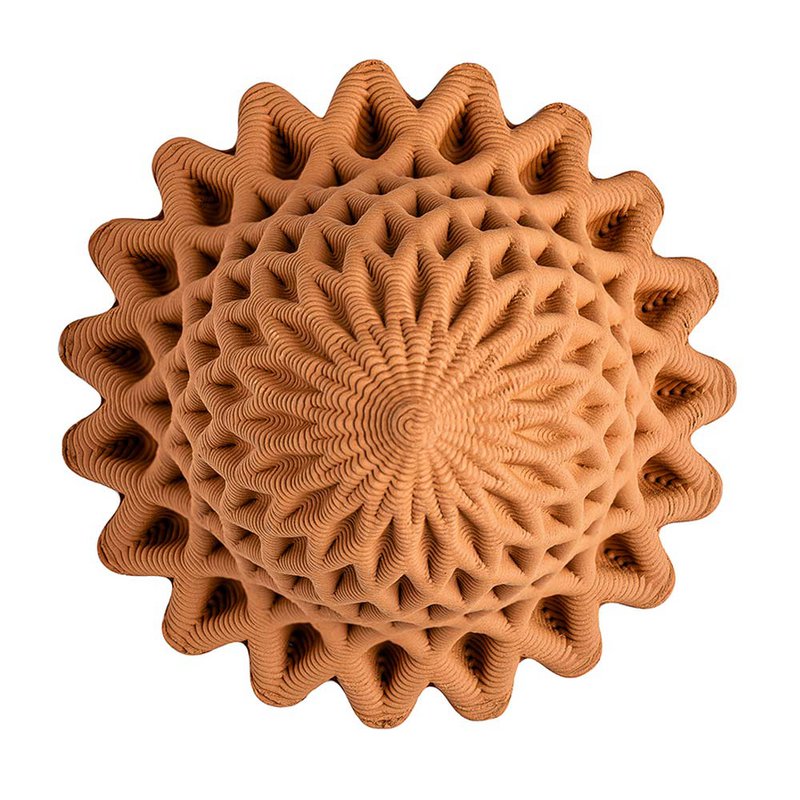 Plan B Positivo terracotta - den 3D-printede selvvandende terracotta vase -