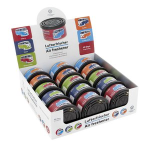 Volkswagen VW T1 Bus Air freshener in a Can - Set of 15 in 5 Scents/Colors in Display  - Multicolored