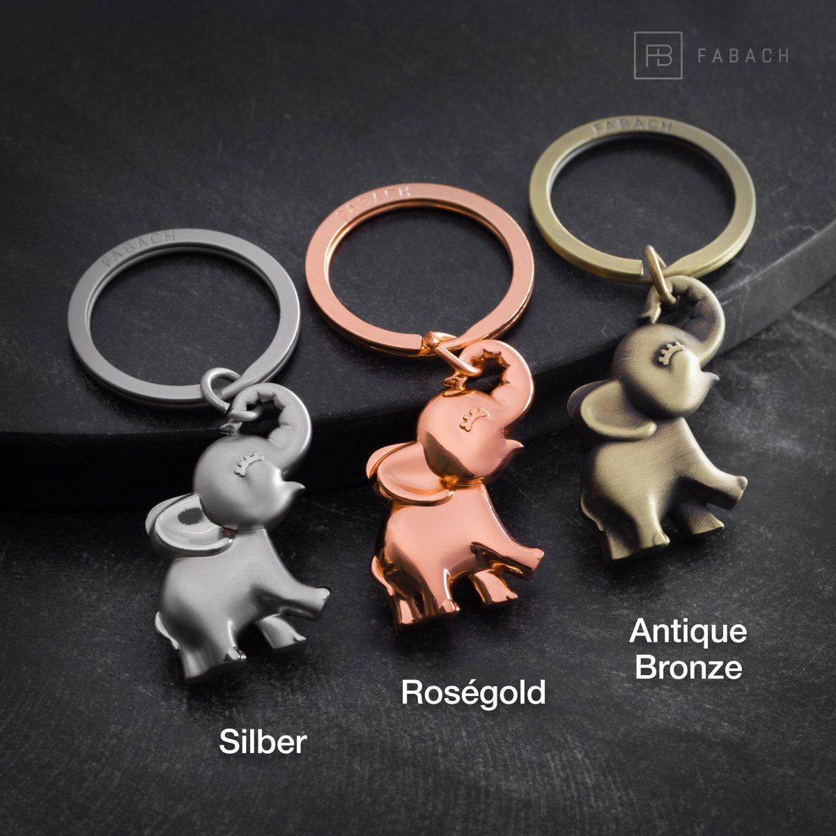 "Jumbo" Olifant Sleutelhanger - Schattige Baby Olifant Hanger - Veel Geluk Charme en Cadeau voor Olifantenliefhebbers