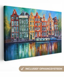 Canvas Painting - Wall Decoration Amsterdam - Oil - Grease - Painting - Art - Wall Decoration Living Room - Bedroom Decoration - Room Accessories - Canvas Paintings