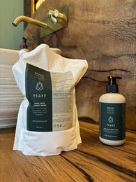 Trake Organiczne włosy 3 w 1, twarz i mycie ciała-z fermentowaną wodą ryżową, amla i prebiotyki