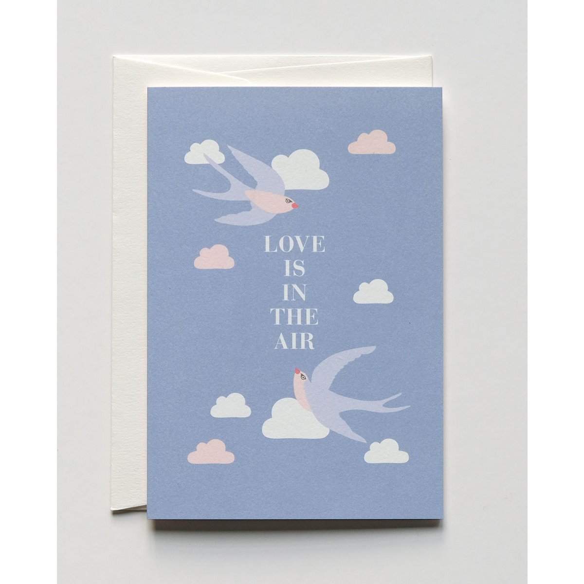 Tarjeta de felicitación El amor está en el aire