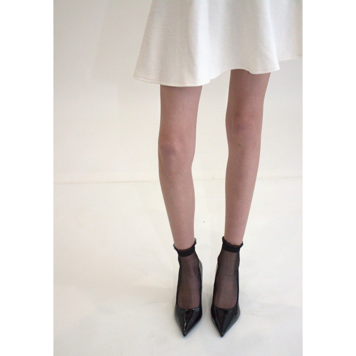 Shine - Sort - Damestrømper i ultra-resistent voile