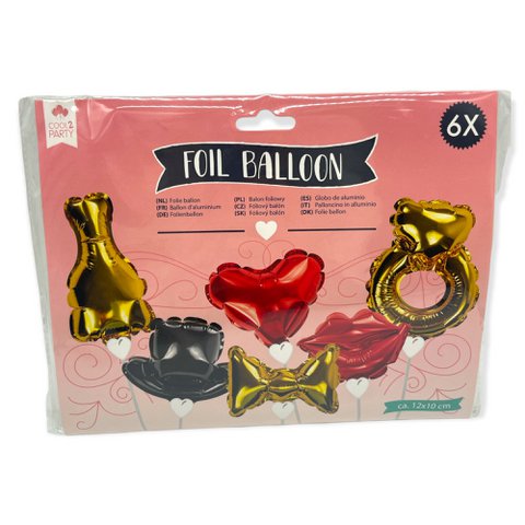 Amtiertes Vergnügen - MP020 - Baloon Kit - CA. 12x10 cm - 6 Stücke