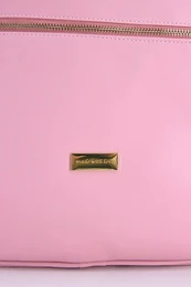 Rygsæk til skift af imiteret læder, Pink