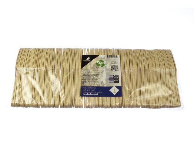 Navaja Madera Canguro 165mm pack 200 piezas biodegradables