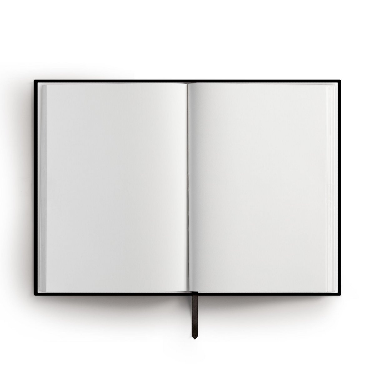 Notebook "Palm", A5, black / gold, linen cover