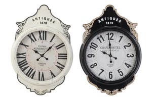 RELOJ PARED HIERRO CRISTAL 61X6X89 2 SURT. RE196371