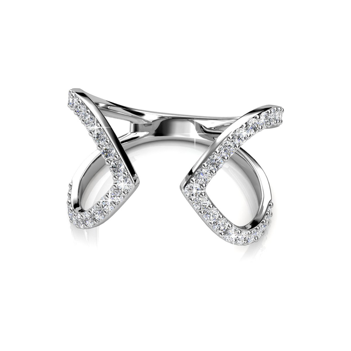 Anillo de Aurora - Plata y Cristal