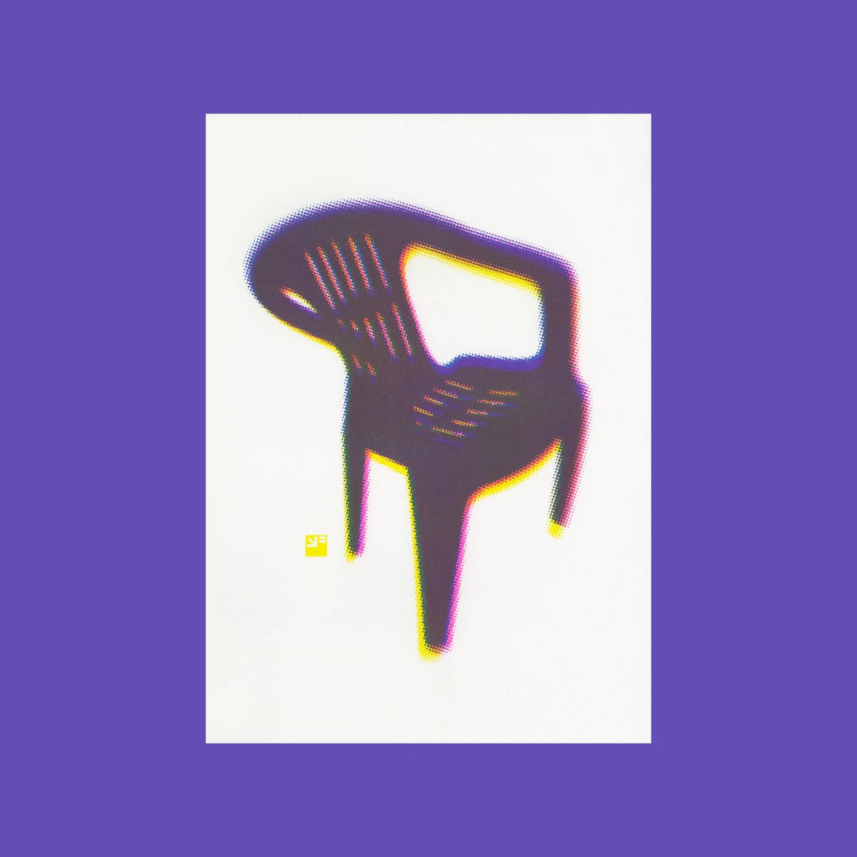 riso print - Monobloc Halftone pattern - A4
